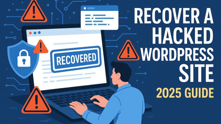 How to Recover a Hacked WordPress Site in 2025 – Step-by-Step Guide